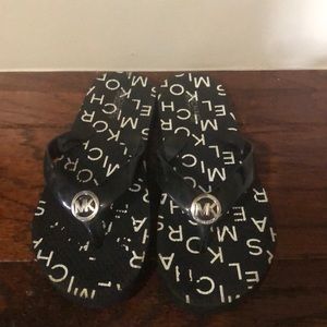 Girls MK flip flops